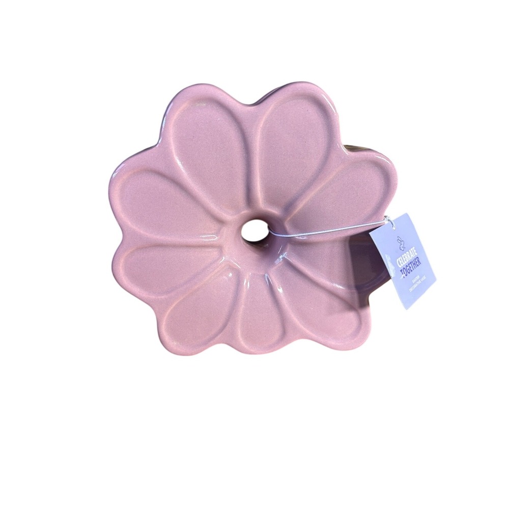 Celebrate Together Flower Vase Pink/ Purple Ceramic Spring Retro Table Decor NEW